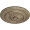 Ekena Millwork Chester Ceiling Medallion (Fits Canopies up to 2 1/4"), 15 3/4"OD x 1 7/8"P, Gobi Desert Crackle CM15CHGDC - alternate 2